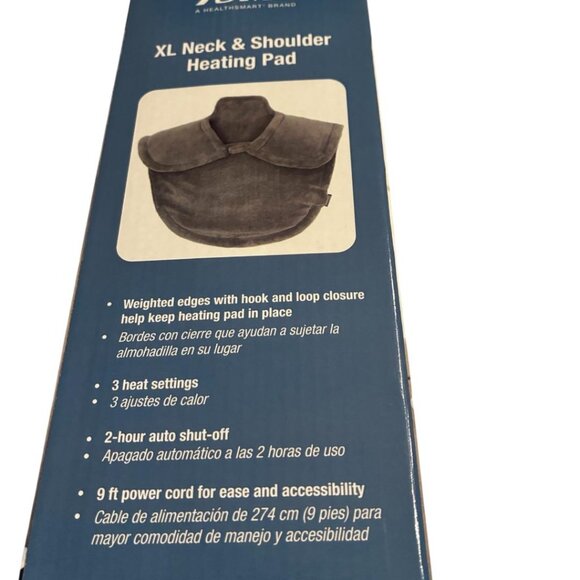 DMI Plush Micro-Fleece Weighted Heating Pad for Neck, Shoulders & Back NEW - Picture 3 of 6